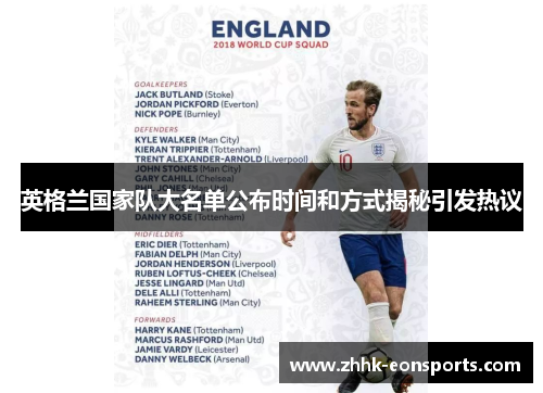 英格兰国家队大名单公布时间和方式揭秘引发热议